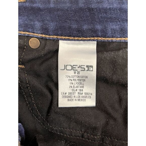 Joes Womens High Waist Ankle Length Skinny Leg Jeans Medium wash Size 25 - Picture 10 of 10